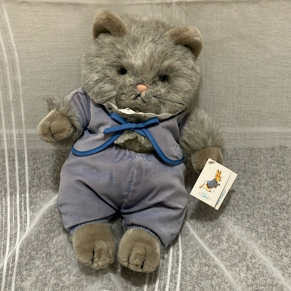 Vintage Peter Rabbit Soft Toy - Tom Kitten